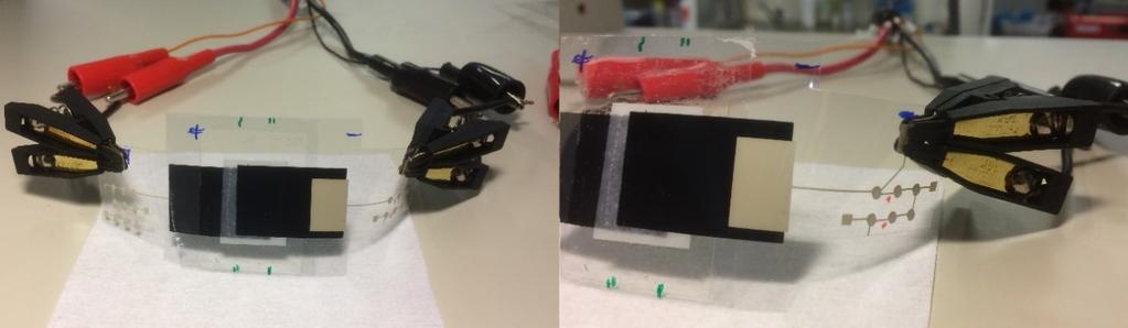 53 It was noticed from the measurement results, that the capacitance varied a little, since the AC layers were printed onto electrode by hand seen in Figure 18.