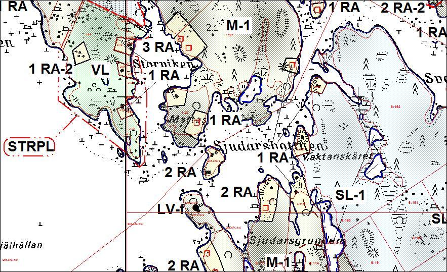 Rantaosayleiskaava, suunnittelualue