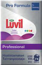pystyasennossa Bio Luvil Sensitive Soveltuu erityisesti tummien ja värillisten tekstiilien pesuun.