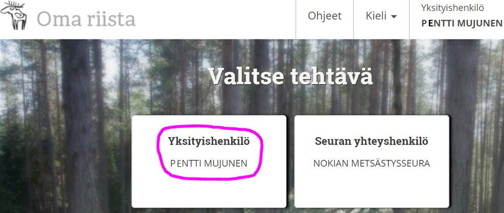 Sähköinen hirvieläinten lupahaku 2019 ohje luvanhakijalle Hirvieläinten pyyntilupaa voi hakea Oma riista -palvelussa https://oma.riista.fi 3.4.2019 alkaen.