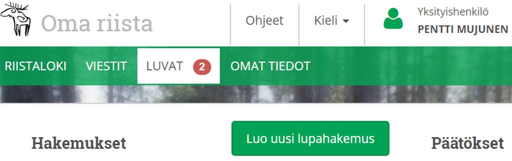 fi/metsastys/lomakkeet/pyyntilupalomakkeet/hirvielaimet/ Ennen luvan hakemista seuran tai seurueen on määriteltävä metsästysalueensa kaudelle 2019-2020. Seuran aluetunnusta tarvitaan lupaa hakiessa.