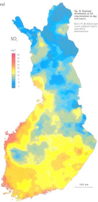 SR-sementtiä sulfaattirasitusta vastaan Sulfaattilähteet Maaperä, pohjavesi, merivesi, jätevedet, puunjalostus- ja kemianteollisuuden päästöt