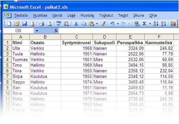 soluun A4 kaava =A3) ja paina Ctrl-Enter, jolloin kaava kirjoittuu kaikkiin aktiivisiin soluihin Muuta vielä kaavat arvoiksi