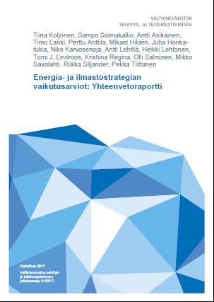 Keskeiset johtopäätökset Esitetyillä linjauksilla hallitusohjelman ja EU:n asettamat energia- ja ilmasto tavoitteet voidaan saavuttaa 39 % (l.