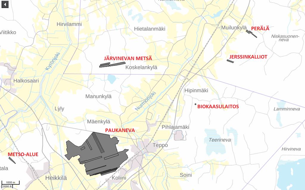 Ympäristölupahakemus 7/61 2.1.4 Luonnonsuojelualueet Laitosalueen välittömässä läheisyydessä ei sijaitse luonnonsuojelualueita (kuva 4).