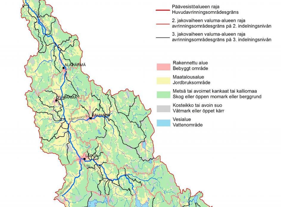 Ympäristölupahakemus 43/61 purkutunnelin alapuolisella osuudella. Suurten rakenteellisten ja virtaamiin vaikuttavien muutosten takia joki on nimetty voimakkaasti muutetuksi.