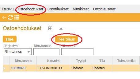 Sivu 4(6) 2.3 Ostoehdotuksen vahvistaminen Mikäli on sovittu, että toimittaja vastaanottaa myös ostoehdotuksia tilausten lisäksi tai sijasta, toimii vahvistaminen seuraavasti. 1.