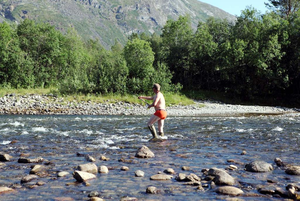 Tälläisen paikan kalastus kannattaa aloittaa todella ylhäältä, toisin sanoen koskesta ja kovasta virrasta.