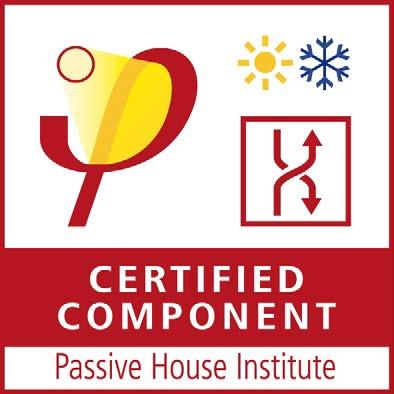 Passiivitalosertifikaatti Passiivitalo instituutti on itsenäinen taho joka testaa ja sertifioi tuotteita ajatellen soveltuvuutta passiivitaloihin.