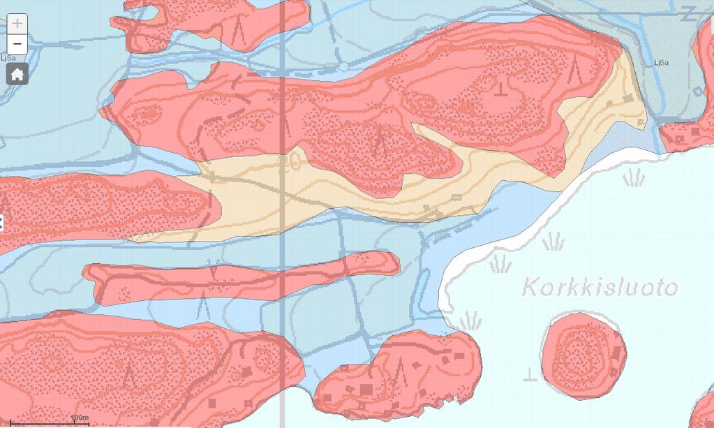 KV Ympäristökonsultointi Tmi Nosto Consulting Oy Äijälän Rusti RAK:n luontoselvitys, Naantali T201713 7 Kuva 12. Selvitysalue on rajattu punaisella maaperäkartan (vas.) otteeseen.