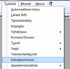 4. Taksatiedoston päivitys Opus ohjelman päivittämisen jälkeen täytyy vielä uudet Kelan taksat ladata tietokantaan.