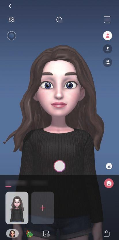 2 Kohdista kasvosi näyttöön ja ota valokuva napauttamalla. 3 Valitse Oma emoji -kuvasi sukupuoli ja ikäalue ja napauta Seuraava.