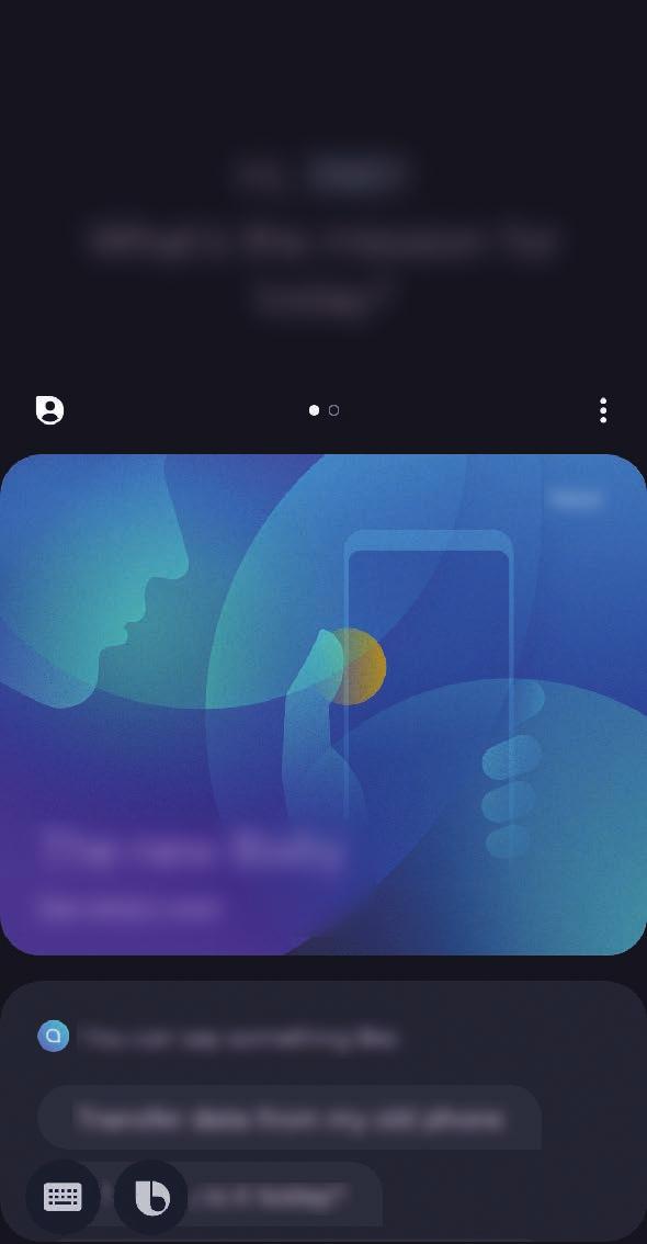 Sovellukset ja ominaisuudet 2 Valitse Bixbyn kanssa käytettävä kieli. 3 Napauta Sign in to Samsung account ja kirjaudu sisään Samsung-tilillesi noudattamalla näytön ohjeita.