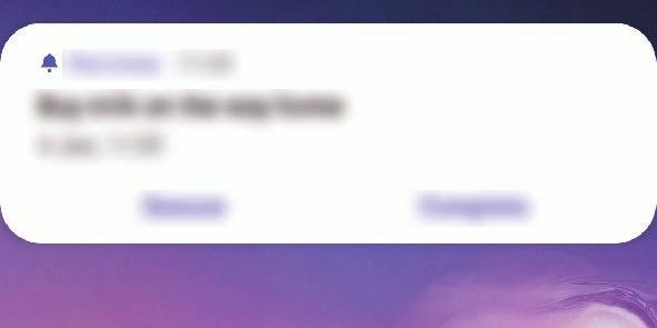Sovellukset ja ominaisuudet Muistutusilmoitusten tarkistaminen Esimääritettynä