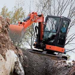 Monien uusien ja paranneltujen yksityiskohtien ansiosta uudet ZAXIS-minikaivukoneet ovat erittäin kestäviä.