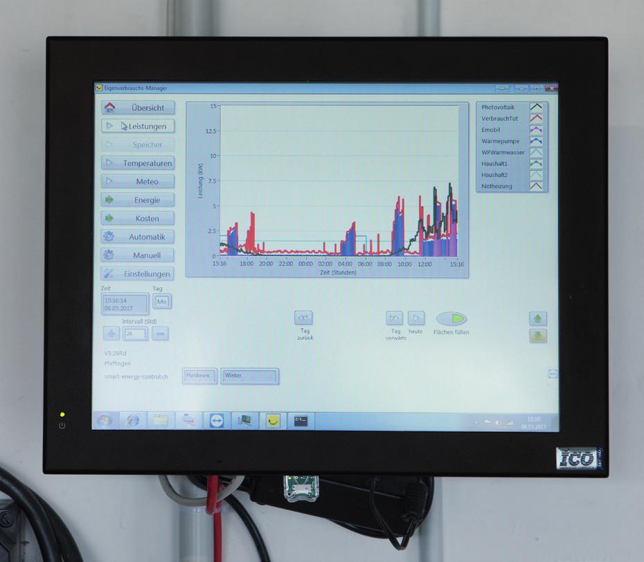 Home Das intelligente Zuhause 12 Modernste Technik dezent integriert Regulierung des produzierten Stroms 14 Der