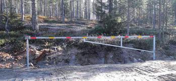 METSÄTIET JA KUNNOSTUSOJITUKSET Metsäteiden rakentaminen Tunturipaloon suunniteltiin yksityistien perusparannusta, johon tehtiin omana työnä suunnitelman maastotyötä 10 km.