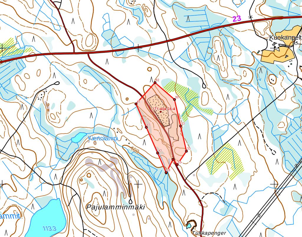 3.1.2019 Sivu 4/21 2 Toiminnan kuvaus Joroisten Kalliolan maa-ainesalue (171-404-35-4) on vanha kallioalue, jossa on harjoitettu kalliokiven ottoa Savon Kuljetus Oy:n toimesta. Alueella on 31.12.