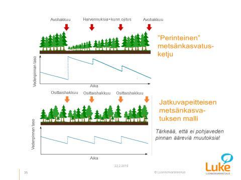 Jatkuva kasvatus Vaihtoehtona erikoiskohteille kuten suojakaistat,