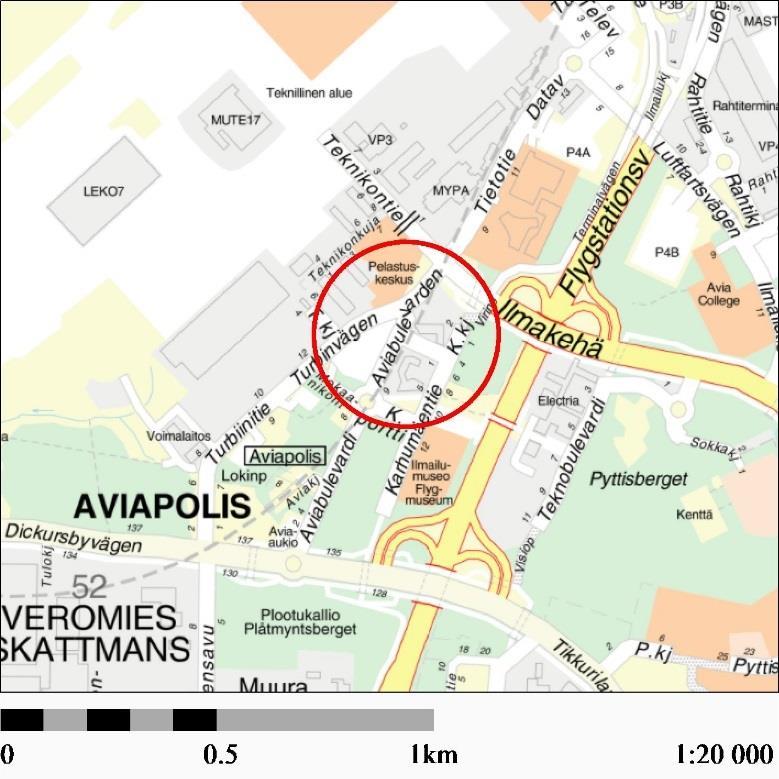 Osallistumis- ja arviointisuunnitelma nro 002370, 2404 22.2.2019 sivu 3 - Turbiinitien varteen pyöräilyn laatukäytävä, baana. Karhumäentien varteen laadukas pyöräilyreitti.