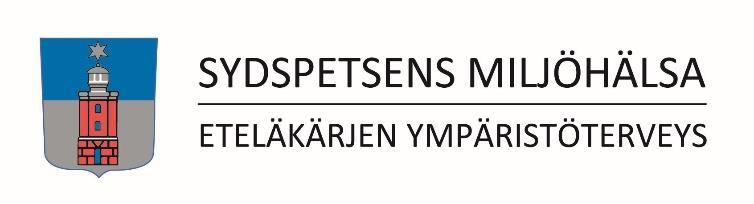 ILMOITUS terveydensuojelulain (763/1994) 13 :n mukaisesta toiminnasta Saapumispäivämäärä (viranomainen täyttää) Terveydensuojelulain mukainen ilmoitus toiminnan aloittamisesta tai olennaisesta