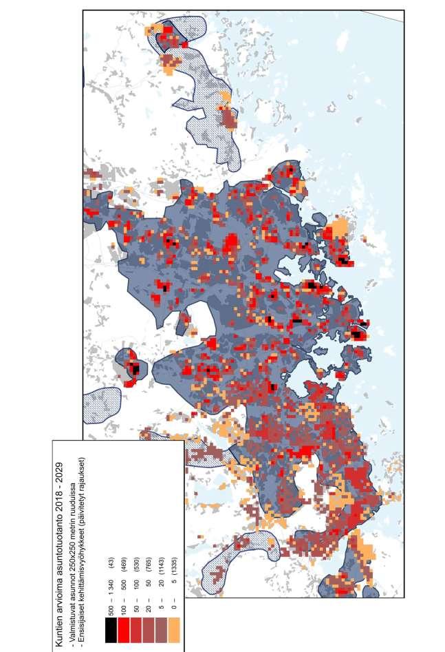 Asuntotuotanto ja sen kohdentuminen MAL 2019 suunnitelmassa Espoon asuntotuotantotavoite on