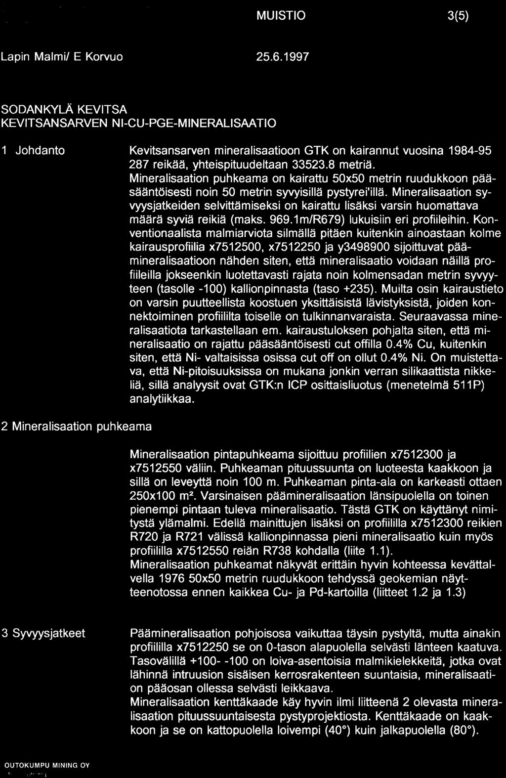 o outokumpu MUSTO 3(5) Lapn Malml E Korvuo 25.6.