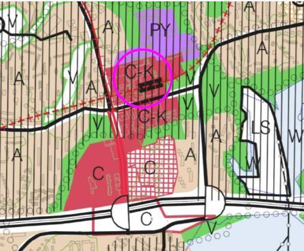 s. 3 / 14 Liiketiloille on rakennettava 1 autopaikka / 50 k-m² ja toimistotiloille 1 autopaikka/ 60 k-m².