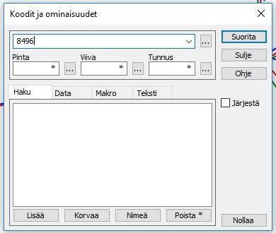 Seuraavaksi valitaan 40 mm vesijohtoviivat omaksi ryhmäksi ja lisätään ominaisuudet kuten edellä.