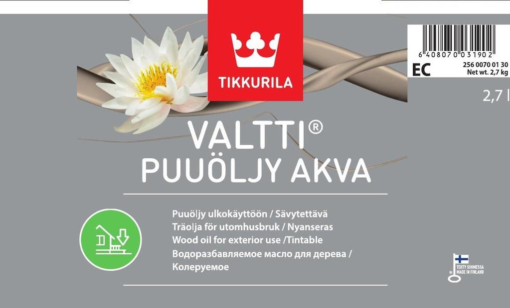 Valtti Puuöljy Akva Sävytettävä