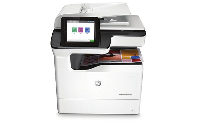 Tiedot HP PageWide Managed Color MFP -sarja P77940dn Edullisen väritulostuksen, korkean tuottavuuden ja vahvimman suojauksen 1 uusi aikakausi HP Managed -monitoimilaitteet ja -tulostimet on optimoitu