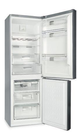 6406-90 FN X Vapaasti sijoitettava yhdistelmäkaappi, Jääkaapin tilavuus netto/brutto 257/289 Pakastimen tilavuus netto/brutto 99/111 Energiankulutus 275 kwh/v Energiaa säästävät