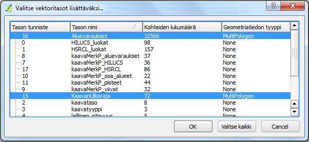 4. PostGIS-yhteyden luominen 4.1 PostGIS-yhteyksiä voi luoda QGIS:ssa parilla eri tavalla.