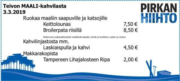 Puoli-Pirkan nuorten sarjoissa kaikki maaliin tulleet saavat pokaalin, jotka sponsoroi Kiilto. Pirkan Hiihdon 90km 25. kerran hiihtänyt saa oman kunniahiihtäjänumeron, 20.