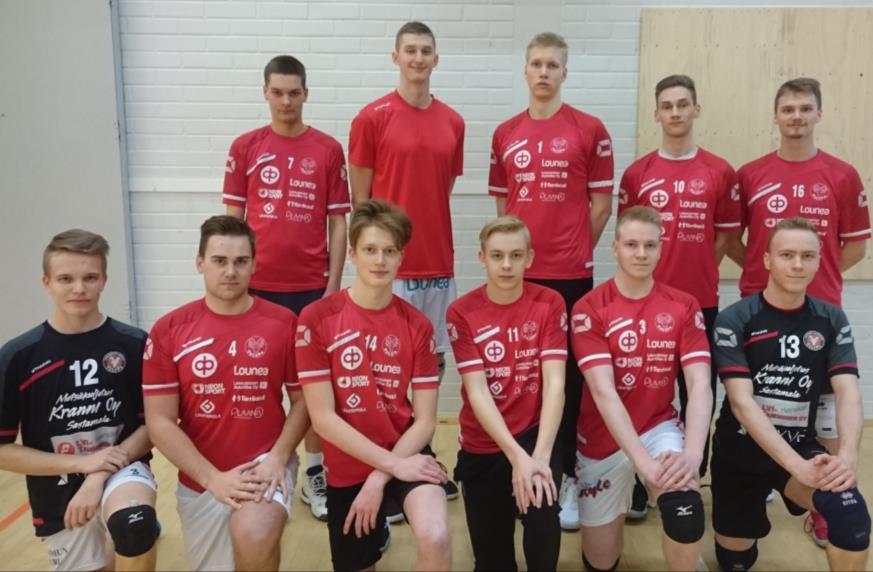 Yleispelaaja 11 Juho Haapaniemi 2001 186 Keskitorjuja/YP 12 Aku Heikkilä 2001 179 Libero 13 Risto Ruohola 2000 183 Libero 14 Leevi Liikoinen