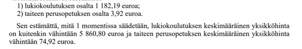 Laki opetus- ja kulttuuritoimen rahoituksesta (1705/2009) 23 b