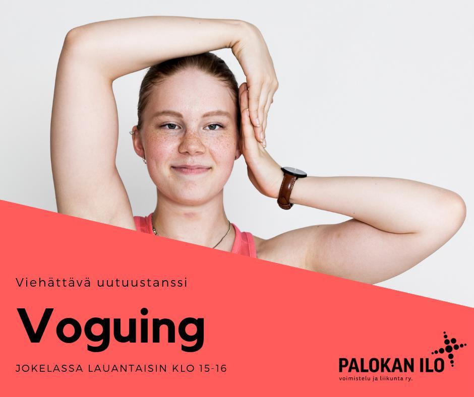 Voguing Nyt uutuustunti kurssina! Voguing on mm. muotinäytöksistä tuttu naisellinen tanssilaji.