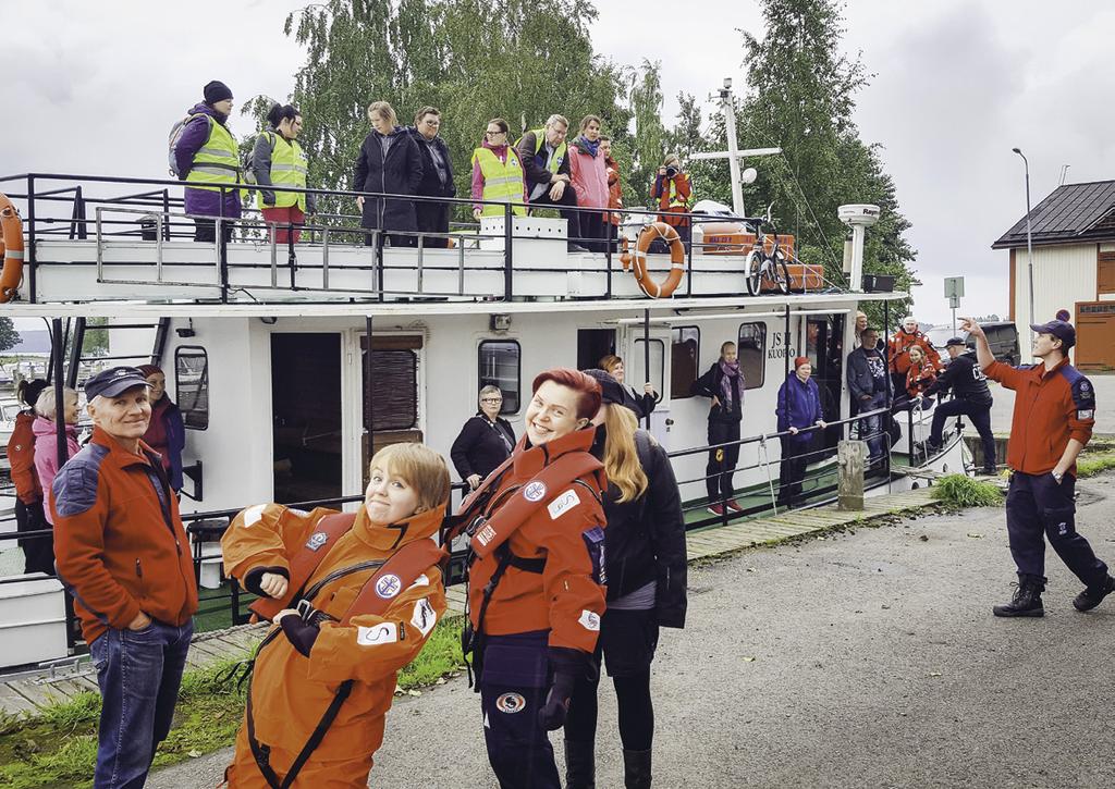kesäkuu 2018 Vapaaehtoisen pelastuspalvelun yhteistoimintaharjoitus alkoi sataman laiturista.