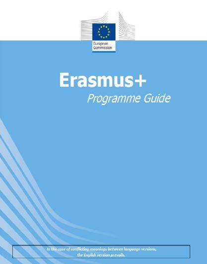 Erasmus+ Programme Guide https://ec.europa.