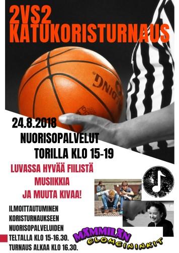 Nuorisopalvelut oli edustamassa Elomeiningien toritapahtumassa 24.8 ja järjesti nuorille katukoristurnauksen. Tapahtumassa nuoria kohdattiin 60.