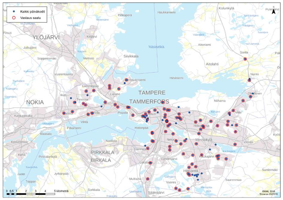 Kyselyt Taustakyselyllä kartoitettiin päiväkotien perheiden ja henkilökunnan liikkumisen nykytilaa, kestävän liikkumisen esteitä ja potentiaalia ja kiinnostusta lainaamotoimintaan.