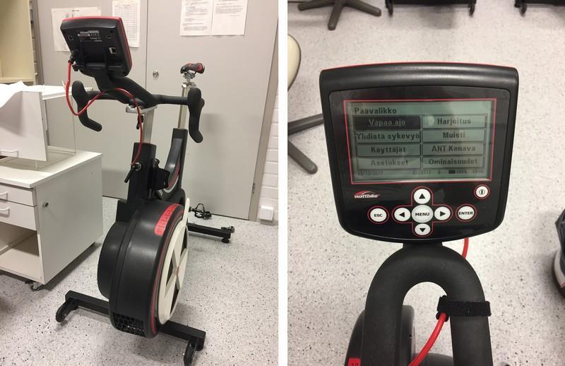 6.3.3 UCI-profiilitesti Kolmantena testipäivänä tehtiin Wattbiken ja Kansainvälisen pyöräilyliiton (UCI) yhdessä kehittämä pyöräilijän UCI-profiilitesti Wattbike Pro -kuntopyörällä (Wattbike Limited,