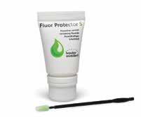 Fluorivalmisteet Fluor Protector S lakka IVOCLAR VIVADENT Kirkas, nopeasti kuivuva geelilakka. Sisältää 0,1 % fluoria.