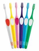 -hammasharjassa on kaksiväriset (vihreä ja pinkki) extra soft harjakset.