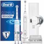 Sähköhammasharjat Sähköhammasharja Genius 10000N ORAL-B Älykäs Gum Guard -teknologia Smart Ring -paineentunnistimella hälyttää ja hidastaa hammasharjan liikkeitä mikäli harjaat liian voimakkaasti.