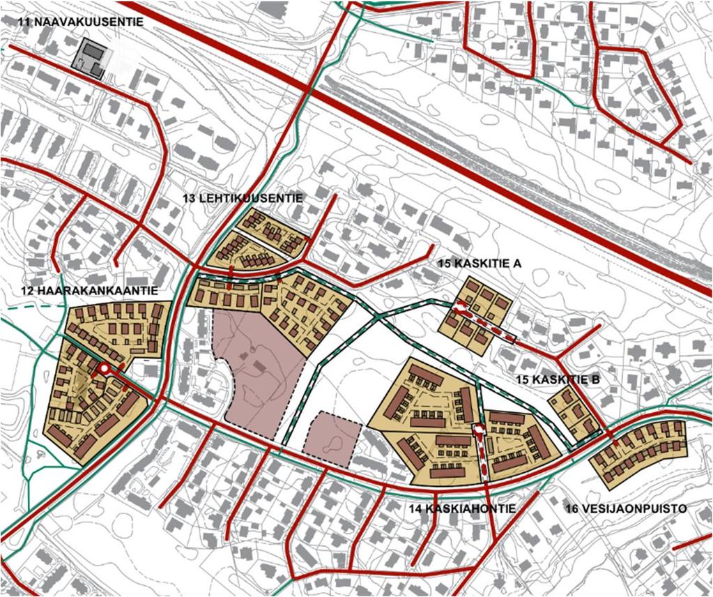 30 Kohdealueet 11-16, Iinatti Kohdealueet 11-16 sijaitsevat Iinatin kaupunginosassa.