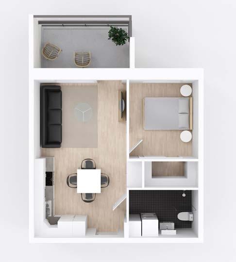 16 40,5 m² 2 h+kt A3 1. KERROS A14 2.