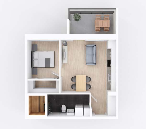 20 44,5 m² 2 h+kt+s A2 A13 A23 A33 1. KERROS 2.