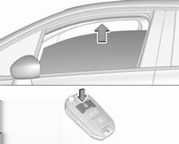 Lujempi työntäminen tai vetäminen toiseen vasteeseen asti ja vapautus: ikkuna liikkuu automaattisesti ylös- tai alaspäin turvatoiminnon ollessa käytössä.