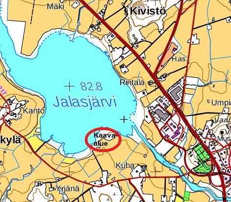 KURIKAN KAUPUNKI/ JALASJÄRVI KUHAN RANTA-ASEMAKAAVA-ALUE